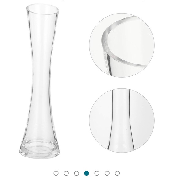 6 pc set baccarat Elegant crystal glass bud flower vases - Picture 5 of 10